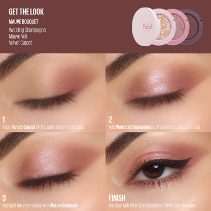 Kaja Beauty Bento Collection - 3 x 0.03oz. (0.9g) / Viral Bouncy Shimmer & High-Pigment Eyeshadow Trio