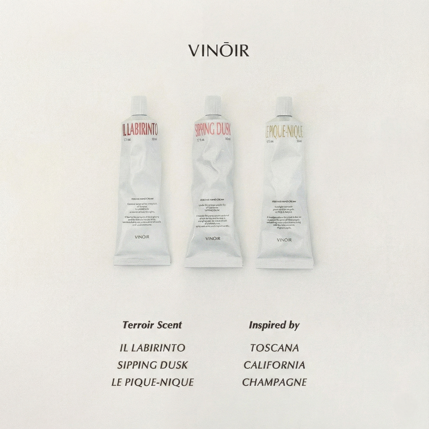 VINŌIR DECANTING HAND CREAM SET
