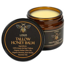 Organic Grass-Fed Beef Tallow Balm with Raw Honey - Handmade All-Natural Moisturizer for Soft, Smooth, Radiant Skin