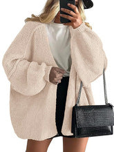 PrettyGarden Women's Oversized Cardigan Sweater Fall Long Lantern Sleeve Knit Open Front Lightweight Sweater Knitwear Tops