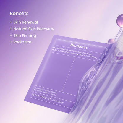BIODANCE REJUVENATING CAVIAR PDRN REAL DEEP MASK 4EA