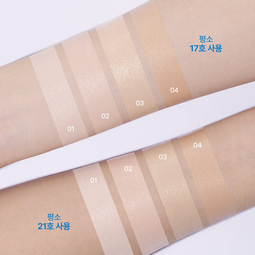 fwee Foundation Glass รองพื้นงานผิวเนียนกริบ ติดทนแนบสนิทไปกับผิว (Fixing) มอบฟินิชผิวดูฉ่ำวาวมีออร่าในทุกสภาพผิว แม้วันที่ผิวอ่อนล้า #รองพื้นงานผิวเนียนกริบ_파운데이션 글래스