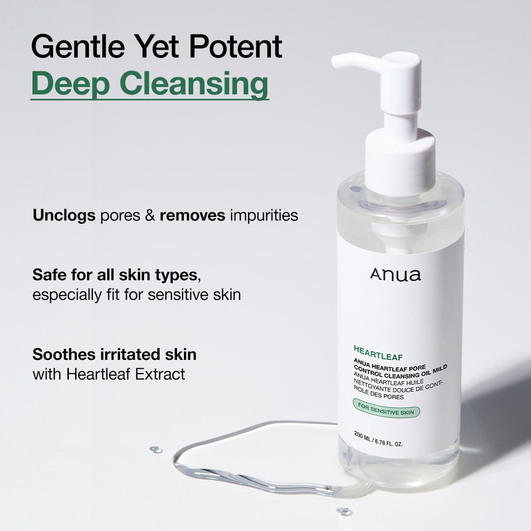 ANUA HEARLEAF PORE CONTROL CLEANSING OIL MILD 200ml