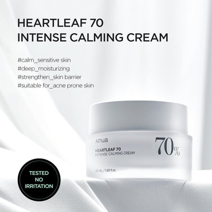 ANUA HEARTLEAF 70 INTENSE CALMING CREAM 50ml