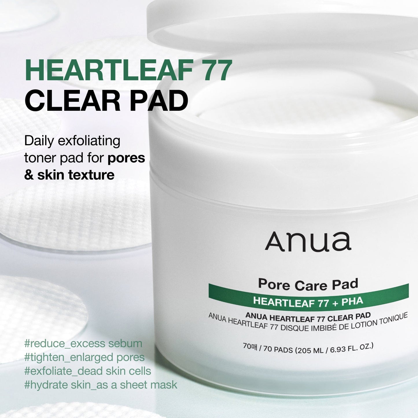 ANUA Heartleaf 77 Clear Pad (70ea)
