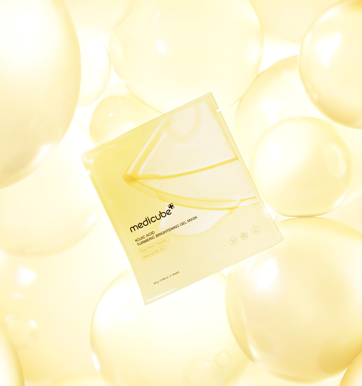 Medicube KOJIC ACID TURMERIC BRIGHTENING GEL MASK 4ea