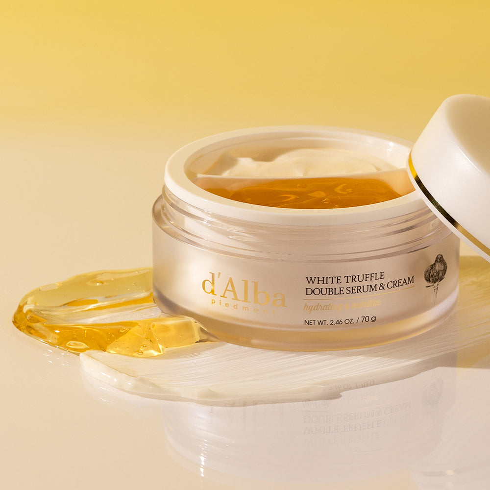 d'Alba White Truffle Double Serum & Cream 2.46oz (70g) / Moisturizing, Skin Firming & Tightening