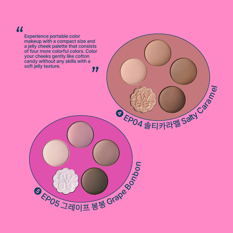 fwee Pocket Eye Palette (5 Colors) เติมความหวานให้ดวงตาด้วยสีสันสุดละมุน! เนื้อสัมผัสนุ่มเกลี่ยง่าย สีชัดสวยครบในตลับเดียว #fwee Pocket Eye Palette