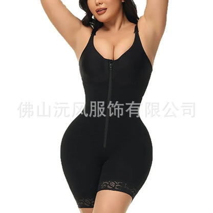 Women’s YIANNA Fajas Colombianas shapewear Tummy Control Butt Lifter Shaper with Zipper Crotch detachable shoulder strap