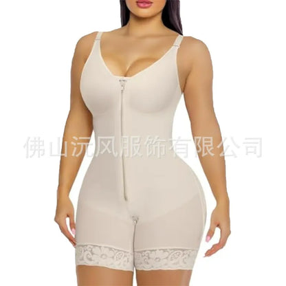 Women’s YIANNA Fajas Colombianas shapewear Tummy Control Butt Lifter Shaper with Zipper Crotch detachable shoulder strap