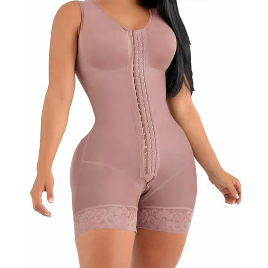 YIANNA Fajas Colombianas Shapewear for Women Tummy Control Full Shapewear Butt Lifter with Zipper Crotch