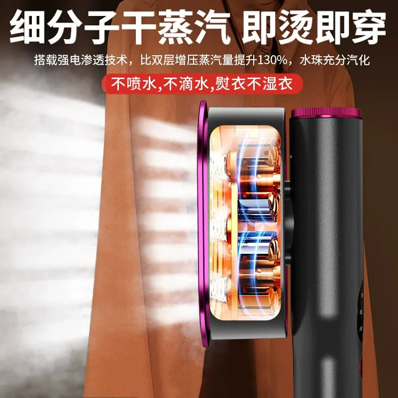 Dr.Flash Garment Steamer for Clothes, Portable Travel Clothing Steamer Iron, 7 Mode with LED Display, 5s Fast Heating, 90° Swivel Handle, New Year Gift