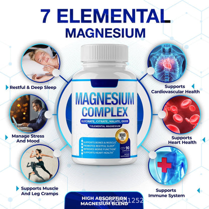 Toplux Magnesium Complex 8 Essential Magnesium Supplement 1000mg