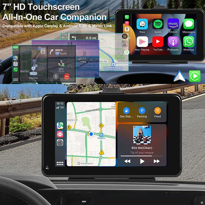 【PASLDA】2025 Upgraded Wireless CarPlay Screen fo Andriod & Iphone : The Ultimate Portable Car Play Adapter for Seamless In-Car Entertainment