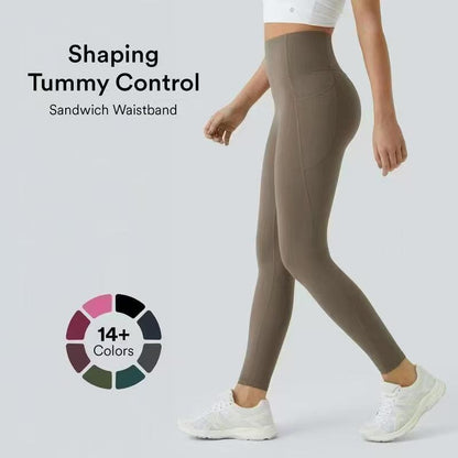 Halara UltraSculpt High Waisted Tummy Control Pocket Shaping Training Leggings