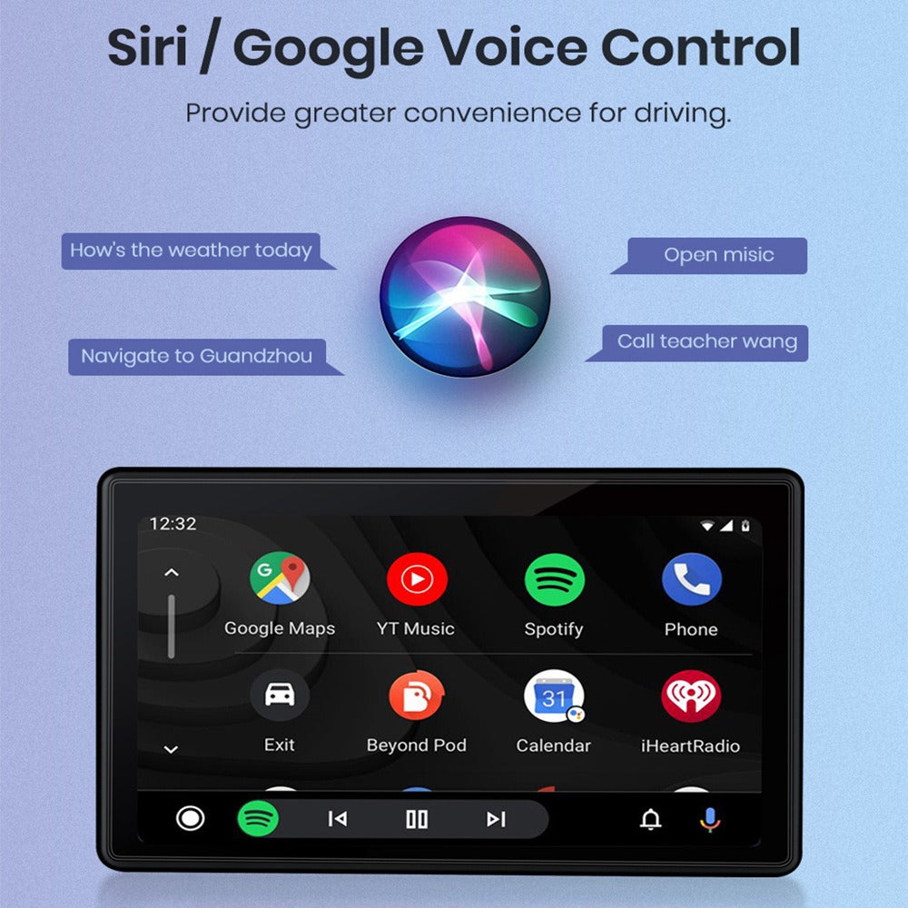 【PASLDA】2025 Upgraded Wireless CarPlay Screen fo Andriod & Iphone : The Ultimate Portable Car Play Adapter for Seamless In-Car Entertainment