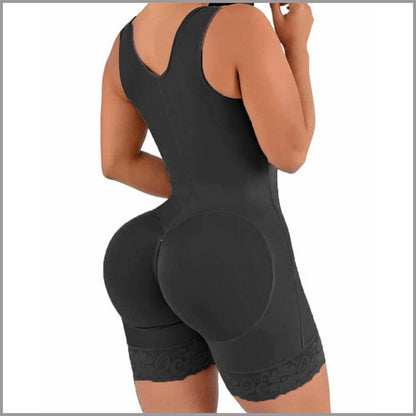 YIANNA Fajas Colombianas Shapewear for Women Tummy Control Full Shapewear Butt Lifter with Zipper Crotch