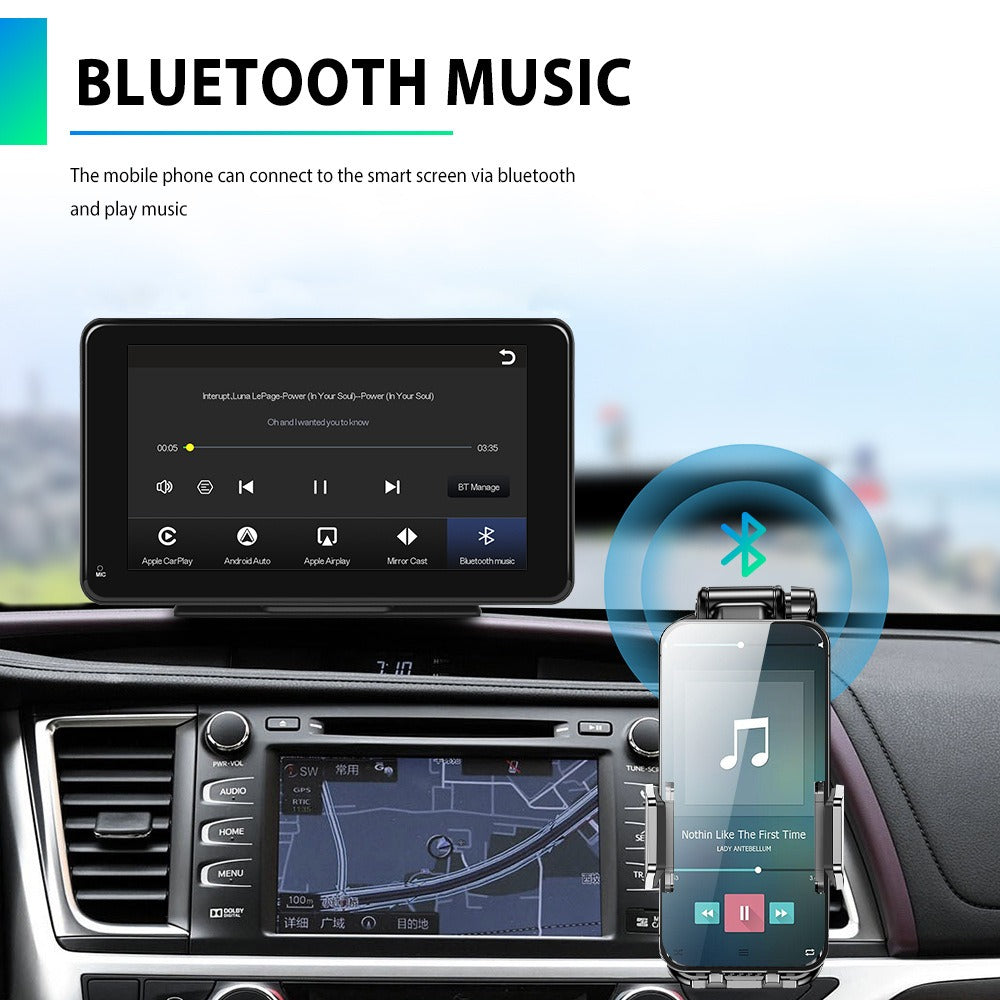 【PASLDA】2025 Upgraded Wireless CarPlay Screen fo Andriod & Iphone : The Ultimate Portable Car Play Adapter for Seamless In-Car Entertainment