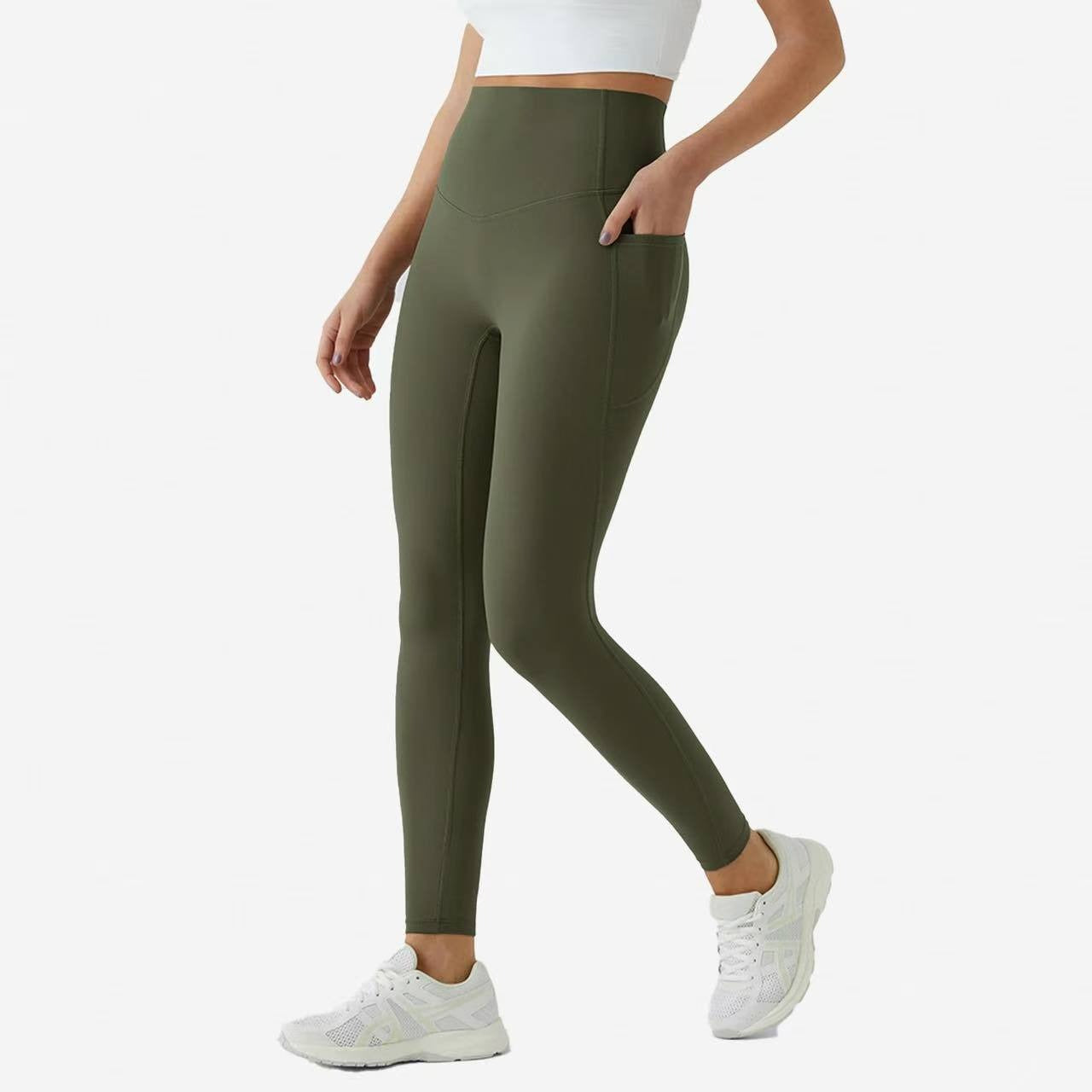 Halara UltraSculpt High Waisted Tummy Control Pocket Shaping Training Leggings