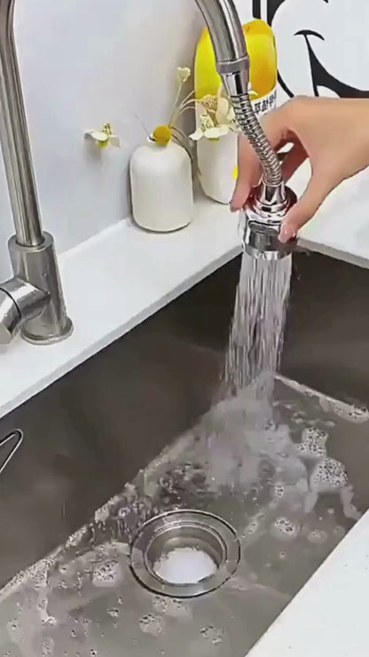 Universal Kitchen Faucet Filter Extension – 360° Rotating Splash-Proof Aerator, Water-Saving Booster, Easy Installation
