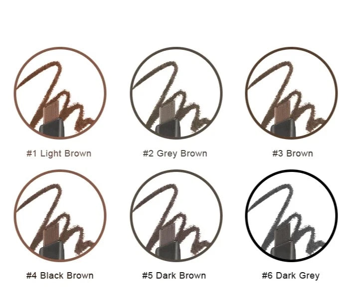 The Face Shop Designing Eyebrow Pencil  6 Colors